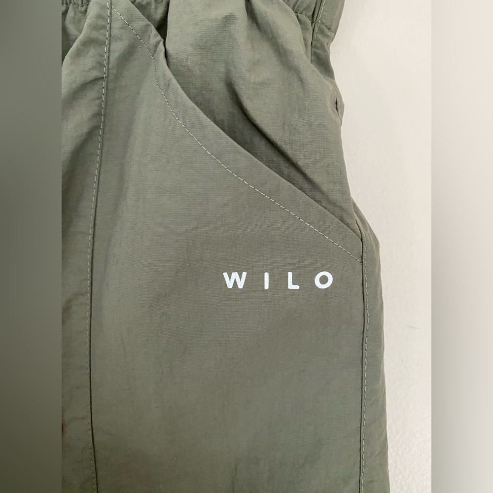 WILO the label NEW cargo parachute pants OLIVE XS - Picture 4 of 11